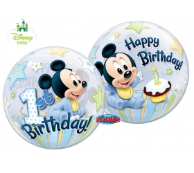 Q Bubbles Mickey Mouse 1st BDay