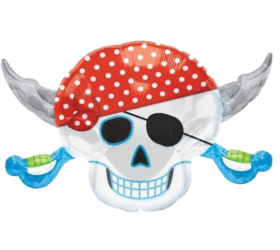 Balón Pirátska lebka