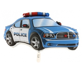 Balón Policajné auto modré