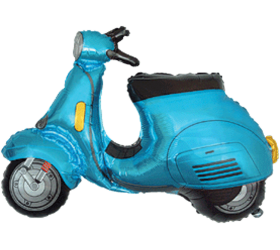 Balón Vespa modrá