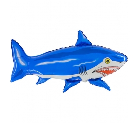 Balón Žralok modrý