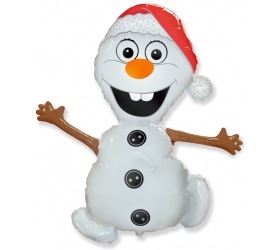 Balón Snehuliak veselý