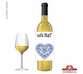 Valentínske darčekové víno, motív V086