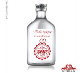 Narodeninová fľaštička alkoholu