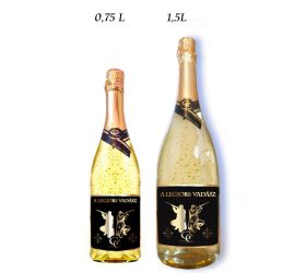 Ajándék palack A legjobb vadász - Arannyal dúsított habzóbor