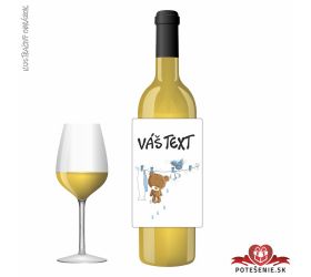 Víno na krstiny, chlapec na šnúre