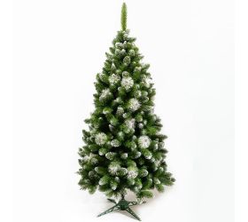 Vianočný strom biely gh12 s chocholcami 120 cm