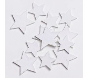 Drevené hviezdy biele s/12 2,7cm 3,8cm