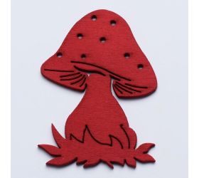 Výrez huby s/10 7cm červené