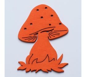 Výrez huby s/10 7cm oranž