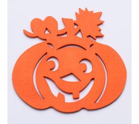 Výrez tekvice s/4 10cm oranž
