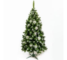 Vianočný strom biely gh12 s chocholcami 220 cm