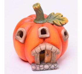 Domček tekvica keram. led 11.8*11*11.5cm