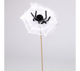 Zápich halloween pavúk s pavučinou