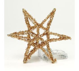 Hviezda 15led 20cm zlatá zlatá