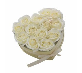 Mydlový box krémové ruže