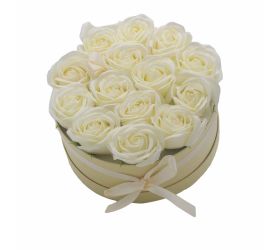 Mydlový box krémových ruže  