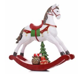Hojdací koník červ. plast 26*6.5*25cm