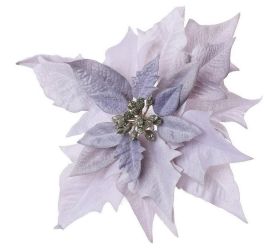 Poinsettia lila klip 20cm