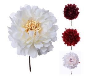 Ks hlava ruža na štipci 4f priem:7cm