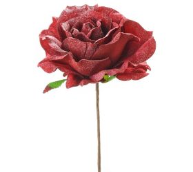 Ks vian. ruža kvet červená 23cm super cena