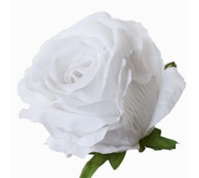 Hlava ruža červ.zamatová v:8cm priem:10cm bal:12ks