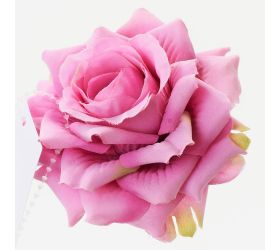 Hlava ruža  ružová p:8cm bal:12ks