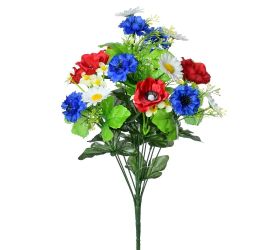 Kytica mak + margaréta 44cm