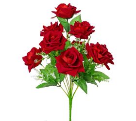 Kytica ruže červ. 42cm