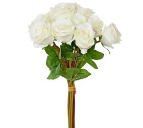 Kytica ruža biela 40cm