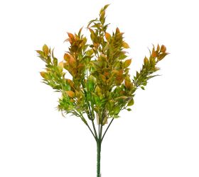 Zápich lístky oranžové 32cm