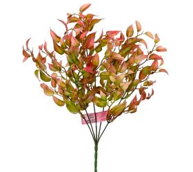 Zápich lístky červené 35cm