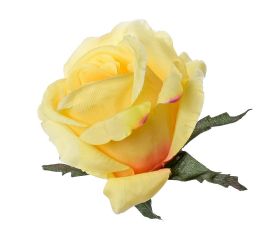 Hlava ruža bl.oranžová p:8cm bal:12ks