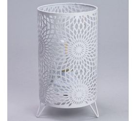 Led lampáš kov biely 13,5x13,5x24,5cm