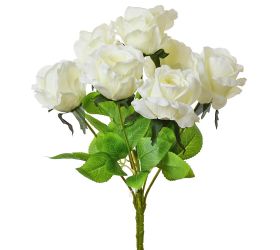 Kytica ruža biela 45cm