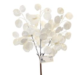 Zápich biely list 37cm