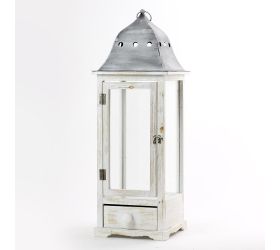 307fl/s lampáš bielo-šedý m:25*25*75.5h