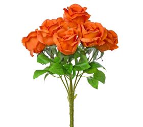 Kytica ruža oranž. 45cm