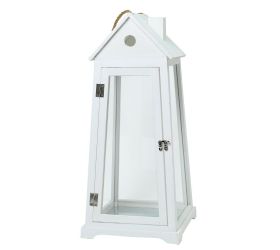 392fl/s lampáš drevo biely l 23x20,5x58,5cm