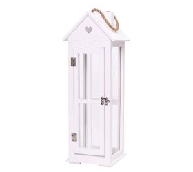 395fl/s lampáš drevo biely s 18,5x17x51,5cm