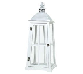 396fl/s lampáš drevo biely l 23,9x23,9x53/75cm