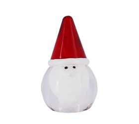Santa dekorácia glass červená - v9xh6cm