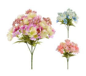 Kytica drobné kvety, zeleň, mix/f 28cm