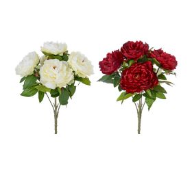 Kytica pivonky, zeleň, mix/f 46cm