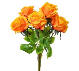 Kytica ruža čajová oranžová 45cm