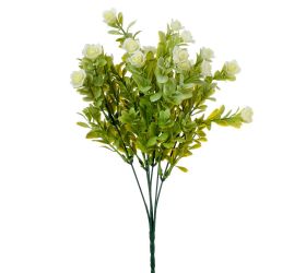 Zápich kvietky 33cm biele