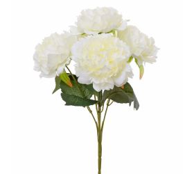 Kytica pivonka biela 40cm