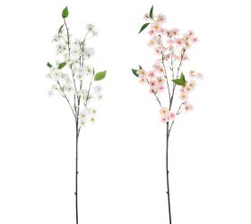 Konár čerešna, listy, mix/f 85cm