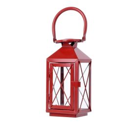 Lampáš kovový malý /červený /aae331250 30cm