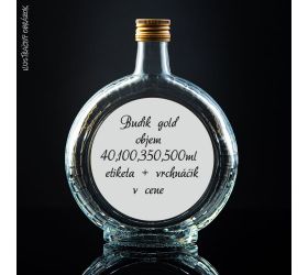 Prázdna svadobná fľaša Budík Gold 350 ml